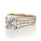 Michael M Pave Round Engagement Ring