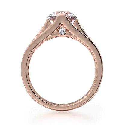 Michael M Channel Round Engagement Ring