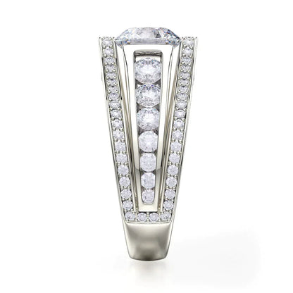 Michael M Channel Round Engagement Ring
