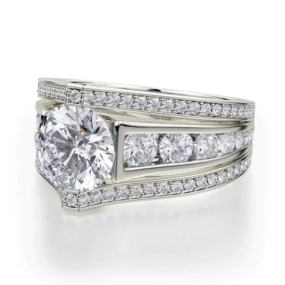 Michael M Channel Round Engagement Ring