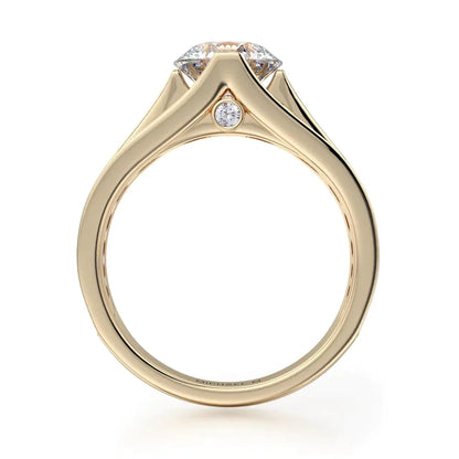 Michael M Channel Round Engagement Ring