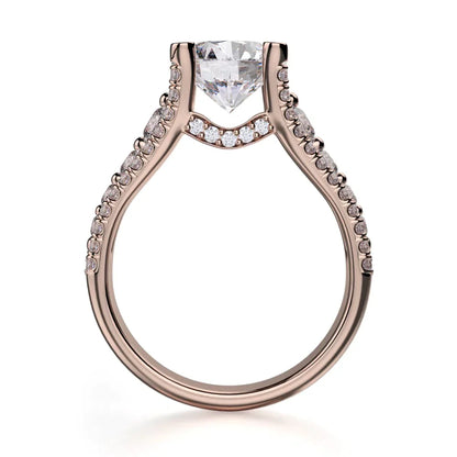 Michael M Bezel Round Engagement Ring