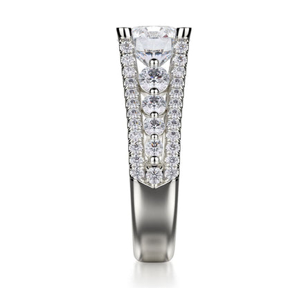Michael M Bezel Round Engagement Ring