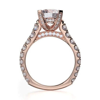 Michael M Prong Round Engagement Ring