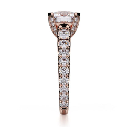 Michael M Prong Round Engagement Ring