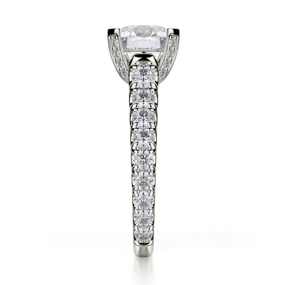 Michael M Prong Round Engagement Ring