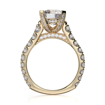 Michael M Prong Round Engagement Ring