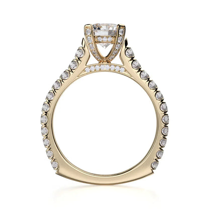 Michael M Pave Round Engagement Ring
