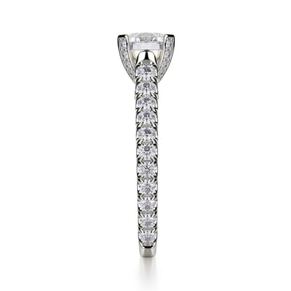 Michael M Pave Round Engagement Ring