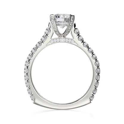 Michael M Pave Round Engagement Ring