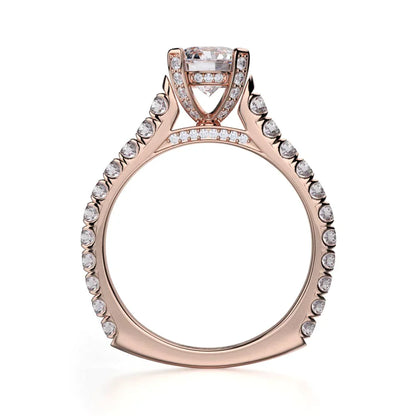 Michael M Pave Round Engagement Ring