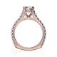 Michael M Pave Round Engagement Ring