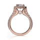 Michael M Center Stone Prong Round Engagement Ring