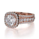 Michael M Center Stone Prong Round Engagement Ring