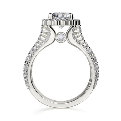 Michael M Center Stone Prong Round Engagement Ring