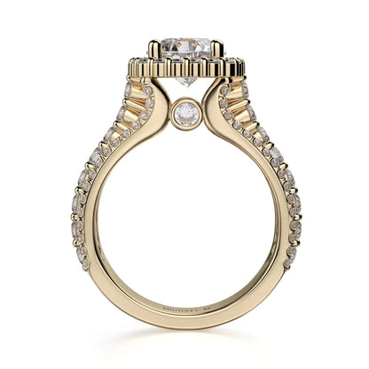 Michael M Center Stone Prong Round Engagement Ring