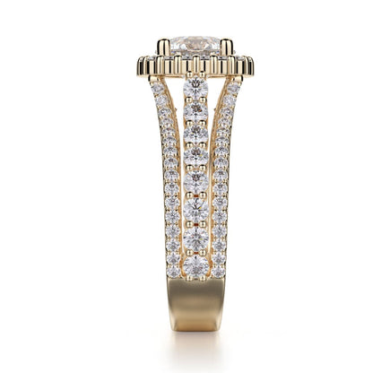Michael M Center Stone Prong Round Engagement Ring