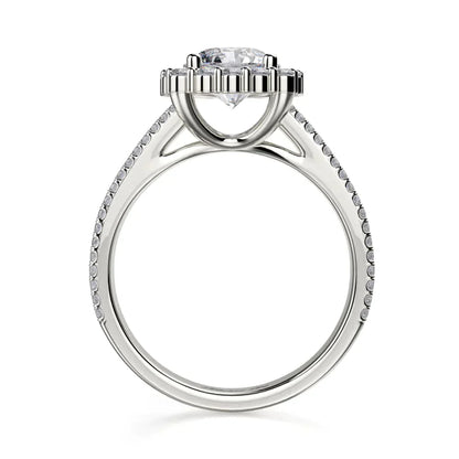 Michael M Prong Round Engagement Ring