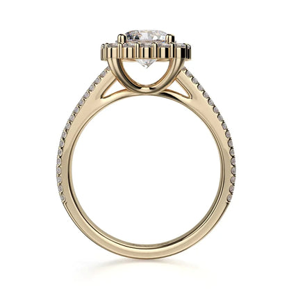 Michael M Prong Round Engagement Ring