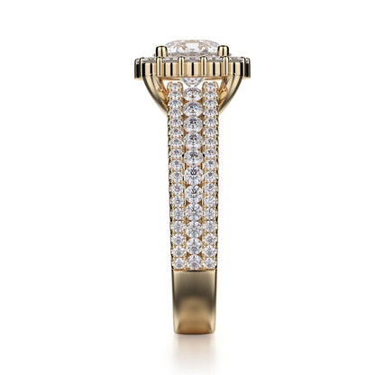 Michael M Prong Round Engagement Ring