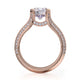 Michael M Pave Round Engagement Ring