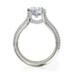 Michael M Pave Round Engagement Ring