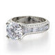 Michael M Pave Round Engagement Ring