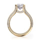 Michael M Pave Round Engagement Ring