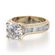 Michael M Pave Round Engagement Ring