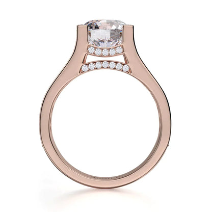 Michael M Channel Round Engagement Ring