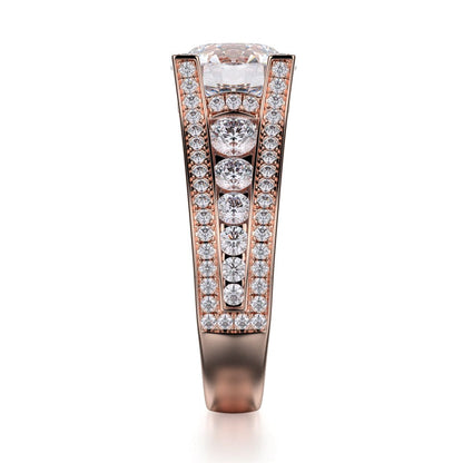Michael M Channel Round Engagement Ring