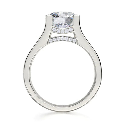 Michael M Channel Round Engagement Ring