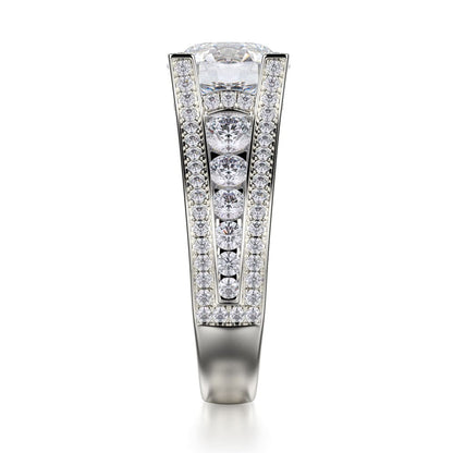 Michael M Channel Round Engagement Ring