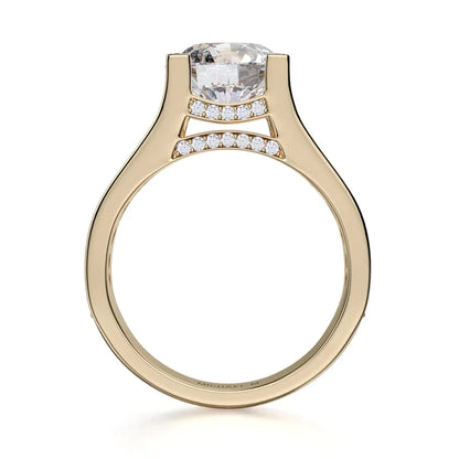 Michael M Channel Round Engagement Ring
