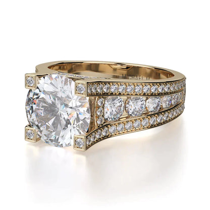 Michael M Channel Round Engagement Ring