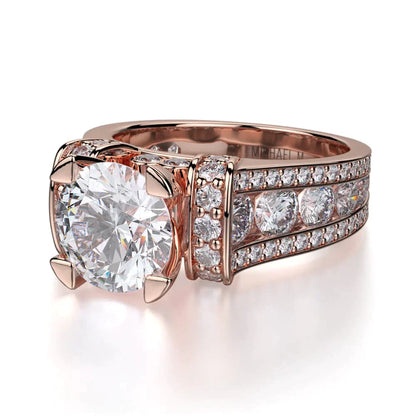 Michael M Bezel Round Engagement Ring