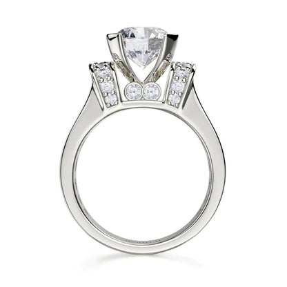 Michael M Bezel Round Engagement Ring