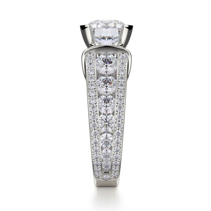 Michael M Bezel Round Engagement Ring