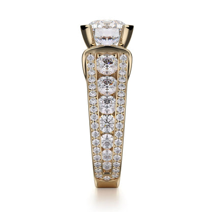 Michael M Bezel Round Engagement Ring