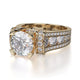 Michael M Bezel Round Engagement Ring