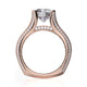 Michael M Pavé Round Engagement Ring
