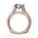 Michael M Pave Round Engagement Ring
