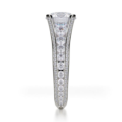 Michael M Pave Round Engagement Ring