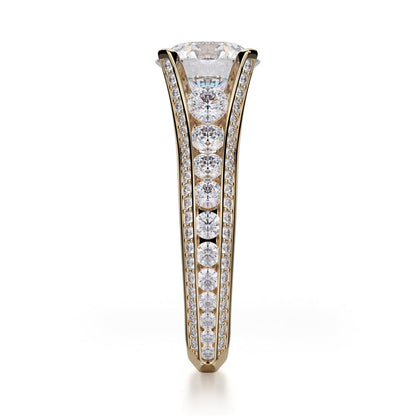 Michael M Pave Round Engagement Ring