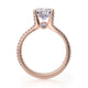 Michael M Bezel Round Engagement Ring