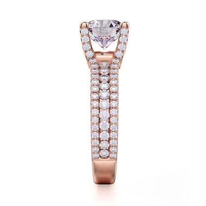 Michael M Bezel Round Engagement Ring