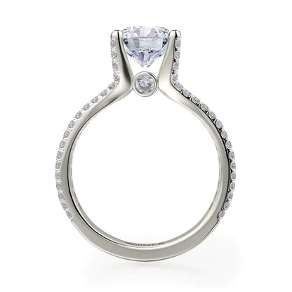 Michael M Bezel Round Engagement Ring