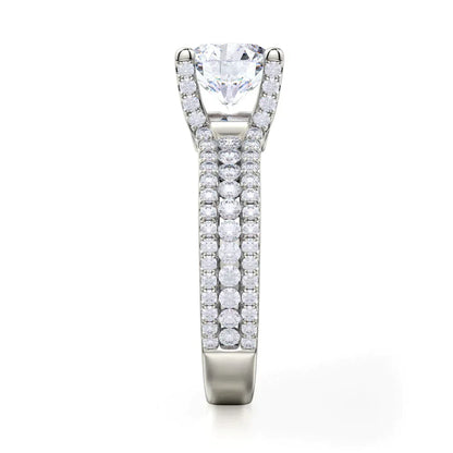 Michael M Bezel Round Engagement Ring