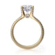 Michael M Bezel Round Engagement Ring