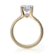 Michael M Bezel Round Engagement Ring